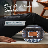 #DoYourYoga Yoga-Bolster Tarik mit Bio-Dinkelspelz 68x22x22 cm für Yoga, Pilates und Meditation, stabilisiert die Wirbelsäule.