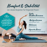 #DoYourYoga Yoga-Bolster Tarik mit Bio-Dinkelspelz, 68x22x22 cm, unterstützt Yoga-Posen für Komfort und stabile Sitzhaltung.