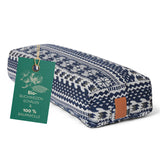 #DoYourYoga Yoga-Bolster Paravati, 67 x 22 x 13 cm, Style 1 Blau-Weiß, gefüllt mit Bio-Buchweizenschalen, waschbarer Bezug.