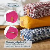 #DoYourYoga Yoga-Bolster Paravati Pink, gefüllt mit Bio-Buchweizenschalen, 67x22x13 cm, pflegeleichter Bezug mit Reißverschluss.