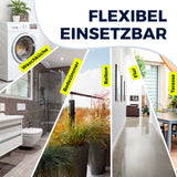 EASYmaxx Wäsche-Tower 1600 mit Rollen, 3 Etagen & 2 Seitenflügeln flexibel einsetzbar in Waschküche, Badezimmer, Balkon, Flur und Terrasse.