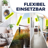 EASYmaxx Falt-Wäscheständer 2500, 25m Trockenlänge, flexibel einsetzbar in Waschküche, Wohnzimmer, Balkon, Flur und Terrasse.