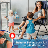 EASYmaxx Sonnenschirm mit UV-Schutz halbrund 270x140 cm grau, rechteckig, Wandmontage, praktische Handkurbel, ideal für Balkon und Terrasse.