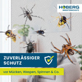HOBERG Insektenschutzvorhang mit XXL-Magnetbändern, 80x210 cm, schützt zuverlässig vor Mücken, Wespen, Spinnen & Co.