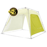 Where Tomorrow Pop Up Pavillon Gartenzelt Seitenwand Grün aus 190T Polyester, PU-beschichtet, wind- und wettergeschützt.