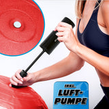 #DoYourFitness Gymnastikball inkl. Ballpumpe Rot 65 cm, strapazierfähiger Fitness Sitzball für Gymnastik und Rückenübungen.