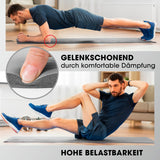 #DoYourFitness Fitnessmatte grau 183x61x1 cm, rutschfest, gelenkschonend und ideal für Yoga, Gymnastik indoor und outdoor.