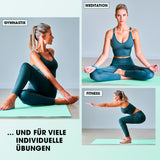 #DoYourFitness Fitnessmatte - In- & outdoor, rutschfest, 183x61x1 cm, ideal für Yoga, Gymnastik und Fitnessübungen zu Hause oder im Park.