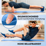 #DoYourFitness Fitnessmatte 183x61x1,5 cm blau, rutschfest, gelenkschonend und robust für Yoga, Gymnastik indoor und outdoor.