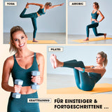 #DoYourFitness Fitnessmatte - In- & outdoor - Yoga, Gymnastik & Co. - robust, rutschfest, 183x61x2 cm, orange, ideal für vielseitiges Training.