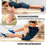 #DoYourFitness Fitnessmatte Hell Beige 183x61x1,5 cm rutschfest, gelenkschonend und robust für Yoga, Gymnastik und Outdoor-Training.