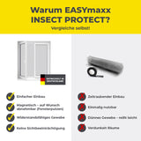 EASYmaxx Insect Protect Insekten- & Pollenschutzgitter 2er-Set mit Magnet, einfach montierbar, widerstandsfähig und ohne Sichtbeeinträchtigung.
