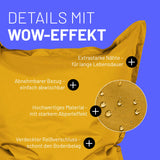 LUMALAND Sitzsack Classic XXL (380 L) - In- & outdoor - Senfgelb mit abnehmbarem Bezug und starkem Abperleffekt für lange Lebensdauer.