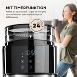 Barista Filterkaffeemaschine Touch Iso mit Mahlwerk und LED-Touchdisplay – Timerfunktion für frischen Kaffee nach Wunschzeit.