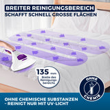 CLEANmaxx Milbensauger Vibration mit breitem 135 mm Reinigungsbereich und UV-Licht, reinigt große Flächen ohne Chemie.