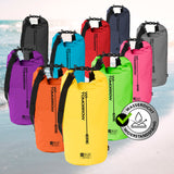 Where Tomorrow Dry Bag 20L - Style 02 - Gelb, wasserdichter und robuster Outdoor-Rucksack mit UV-Schutz und verstellbarem Schultergurt.