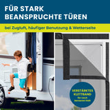 HOBERG Insekten- & Pollenschutzvorhang für Wohnwagen 60x180 cm mit verstärktem Klettband für langlebigen Schutz bei stark beanspruchten Türen.