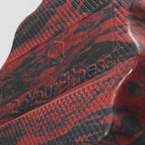 #DoYourFitness Faszienrolle Anila eckig 45x15 cm Schwarz/Rot mit Wellenstruktur für effektives Faszientraining und Massage