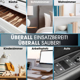 CLEANmaxx 3-in-1-Akkusauger – kabelloser Handstaubsauger für Küche, Auto, Schlafzimmer & mehr, vielseitig und kraftvoll.