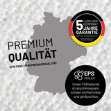 LUMALAND Modulares Eckteil links aus der Cord-Reihe, 81x81x70 cm mit softem, waschbarem Bezug und hochwertiger EPS-Perlenfüllung in Senfgelb.