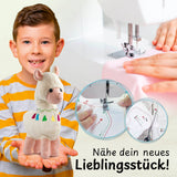 cuci cuci Näh-Baukastenset Motiv: Alpaka Anton, Komplettset für Kinder ab 5 Jahren, einfaches erstes Näherlebnis garantiert.