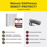 EASYmaxx Insect Protect Insektenschutzgitter mit Magnet – einfach montierbar, magnetisch abnehmbar, widerstandsfähig, für Fenster bis 110x130cm.