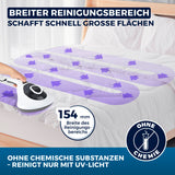 CLEANmaxx Milbensauger Vibration mit breitem 154 mm Reinigungsbereich reinigt Textilien schnell ohne Chemie nur mit UV-C-Licht.