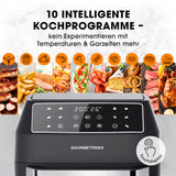 GOURMETmaxx Heißluft-Ofen Digital 12l Schwarz mit 10 Kochprogrammen, Touchdisplay und vielseitigen Garfunktionen für schnelle, knusprige Ergebnisse.
