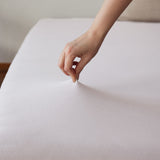 LUMALAND Comfort Jersey Spannbettlaken in Weiß, 100% Baumwolle, 160 g/m², elastisch und passgenau für 100x200 cm Betten.