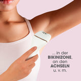 VITALmaxx Epilierer inkl. Akku & USB-Kabel - weiß/rosegold für sanfte Haarentfernung an Bikinizone, Achseln und mehr.