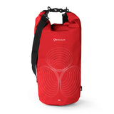 #DoYourOutdoor Dry Bag 20L - Rot, wasserdichter und robuster Rucksack mit Rolltop-Verschluss und verstellbarem Schultergurt für Outdoor-Abenteuer.