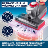 CLEANmaxx Milbensauger Rotation Power mit Ultraschall- und Wärmefunktion zur effektiven Milbenentfernung und Desinfektion von Matratzen.