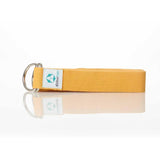 #DoYourYoga Yogagurt Madira Gelb aus 100% Baumwolle, 250 x 3,8 cm, unterstützt Dehnung und Flexibilität im Yoga.