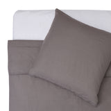 LUMALAND Premium Bettwäsche Everyday Anthrazit, weiches Polycotton Set 155x200 cm Decke & 80x80 cm Kissenbezug, Ganzjahres Qualität.