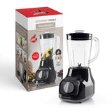 GOURMETmaxx Standmixer – schwarzer Standmixer mit 4 Edelstahlklingen, 2 Geschwindigkeitsstufen und rutschfestem Design.