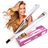 VITALmaxx Profi Hair-Styler - 3in1 Lockenstab, Glätteisen, Welleisen mit Display und abnehmbarem Stylinggerät und Verpackung.