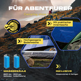 Where Tomorrow - Pop up Kuppelzelt für 3 Personen - 10 Sek. Quick-up-Aufbau - Blau mit Insektenschutz und praktischer Innentasche