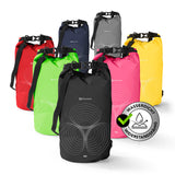 #DoYourOutdoor Dry Bag 10L - Schwarz, wasserdichter, robuster Outdoor-Rucksack mit Rolltop und verstellbarem Schultergurt, ideal für Abenteuer.