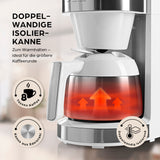 Barista Filterkaffeemaschine Touch Iso mit Mahlwerk und LED-Touchdisplay mit doppelwandiger Isolierkanne aus Edelstahl.
