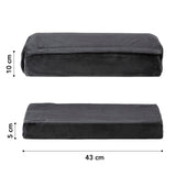 VITALmaxx 2-in-1-Fußstütze mit abnehmbarer Flauschfaser-Fußtasche und Antirutschbeschichtung für angenehmes Fußablage und Wärme.