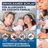 CLEANmaxx Milbensauger Vibration entfernt 99,9 % Milben, Bakterien, Tierhaare und Hausstaub für erholsamen Schlaf.