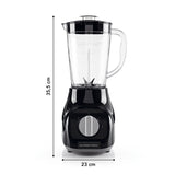 GOURMETmaxx Standmixer mit 4 Edelstahlklingen, 2 Geschwindigkeitsstufen, rutschfesten Füßen und modernem Design, 35,5 x 23 cm.