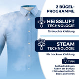 CLEANmaxx Hemdenbügler PRO STEAM mit Heißluft- und Steam-Technologie für automatische Pflege und schnelles Bügeln von Hemden.