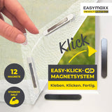 EASYmaxx Insect Protect Insektenschutzgitter mit Magnet für Fenster bis 110x130cm, einfache Montage mit 12 Magneten, starker Halt.