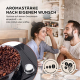 Barista Filterkaffeemaschine Touch Iso mit Mahlwerk und LED-Touchdisplay für individuelle Aromastärke und frischen Kaffeegenuss.