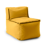 LUMALAND Sitzsack-Sofa Mittelstück in Senfgelb, modular, 200 L Volumen, pflegeleicht, mit Reißverschluss zum Verbinden der Module.