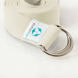 #DoYourYoga Yogagurt Madira aus 100% Baumwolle, 250 x 3,8 cm, beige, unterstützt Dehnung und Flexibilität beim Yoga.