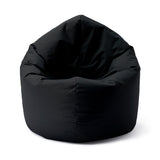 LUMALAND Sitzsack Drops (300 L) - In- & outdoor, schwarz, leicht, langlebig mit EPS-Füllung und verdecktem Reißverschluss für Schutz der Bodenbeläge.