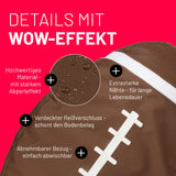 LUMALAND Football-Sitzsack mit wasserabweisendem Material, extrastarken Nähten, verdecktem Reißverschluss und abnehmbarem Bezug.