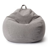 LUMALAND Comfort Line XXL Sitzsack in Hellgrau mit EPS Perlen Füllung, 100x120x50 cm, waschbar und besonders komfortabel.